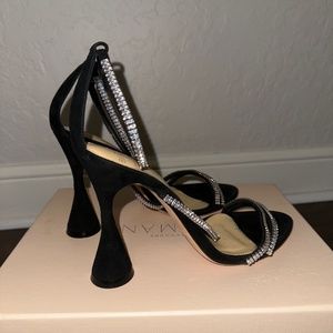 Alexandre Birman Belle Crystal-Embellished Suede Sandals